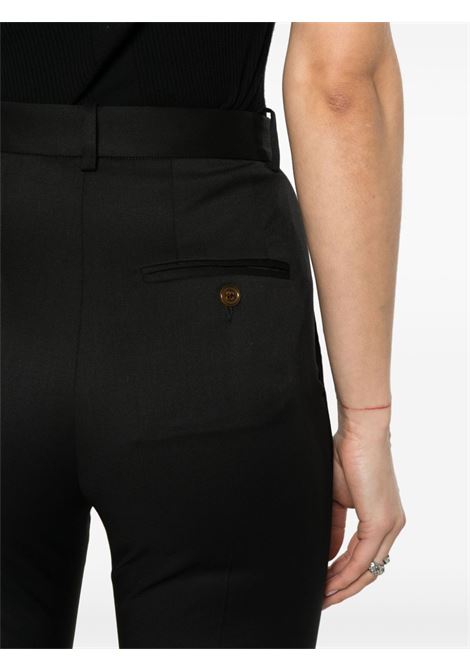 pantaloni a zampa ray donna neri in cotone VIVIENNE WESTWOOD | 1F010008-W00QN-N401